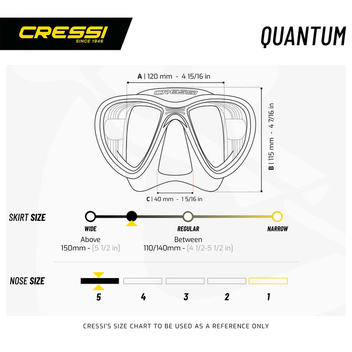 Máscara de Buceo Quantum Cressi