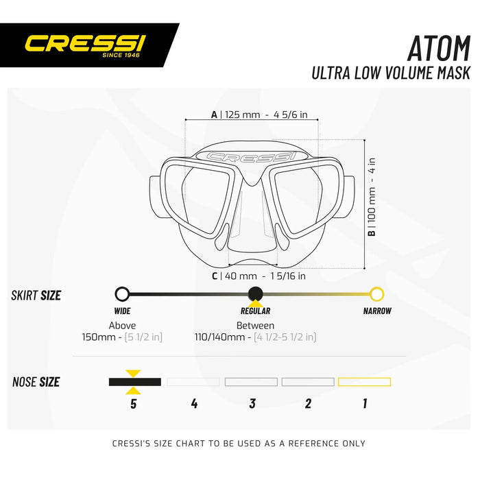 Scuba Diving Mask Atom Cressi