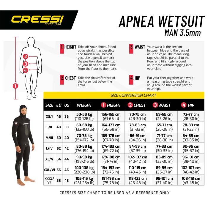 Traje de Neopreno para Pesca Apnea Hombre Cressi